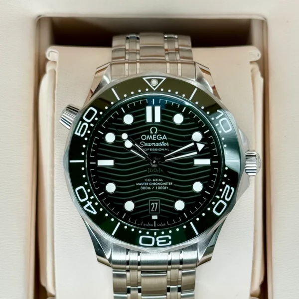 NEW 2023 Omega Seamaster Diver 300M 42mm 21030422110001 Green Dial