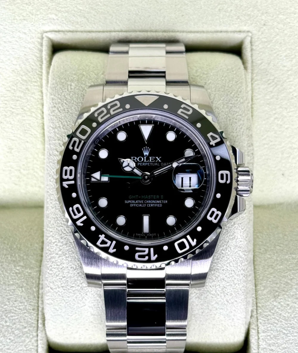 2012 Rolex GMT-Master II 40mm 116710LN Stainless Steel Black Dial