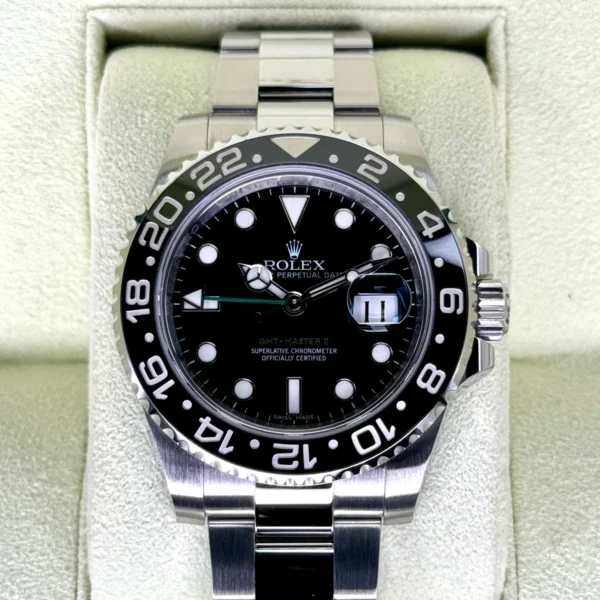 2012 Rolex GMT-Master II 40mm 116710LN Stainless Steel Black Dial