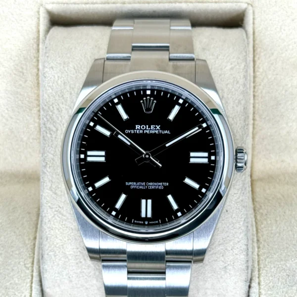 2023 Rolex Oyster Perpetual 41mm 124300 Black Dial