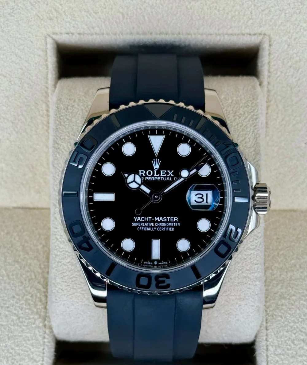 2023 Rolex Yacht-Master 42mm 226659 White Gold Oysterflex Black Dial
