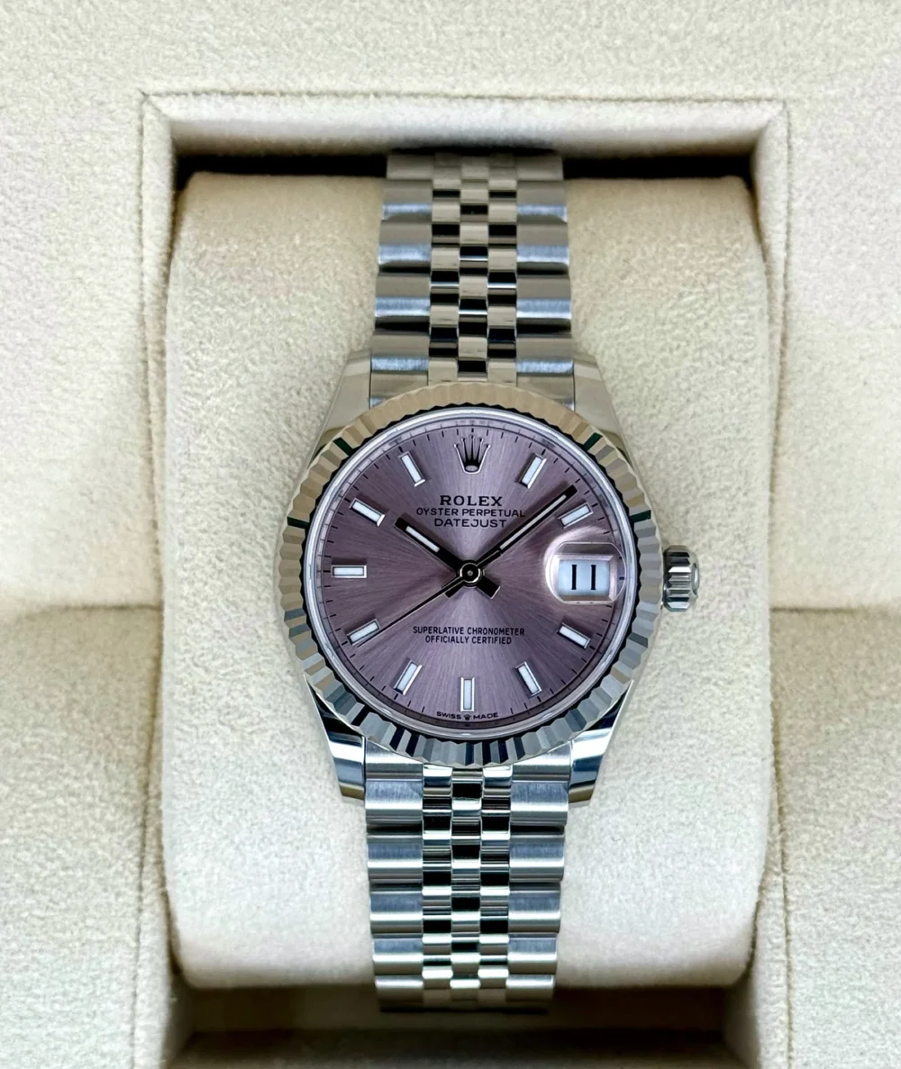 NEW 2025 Rolex Datejust 31mm 278274 Stainless Steel Jubilee Pink Dial