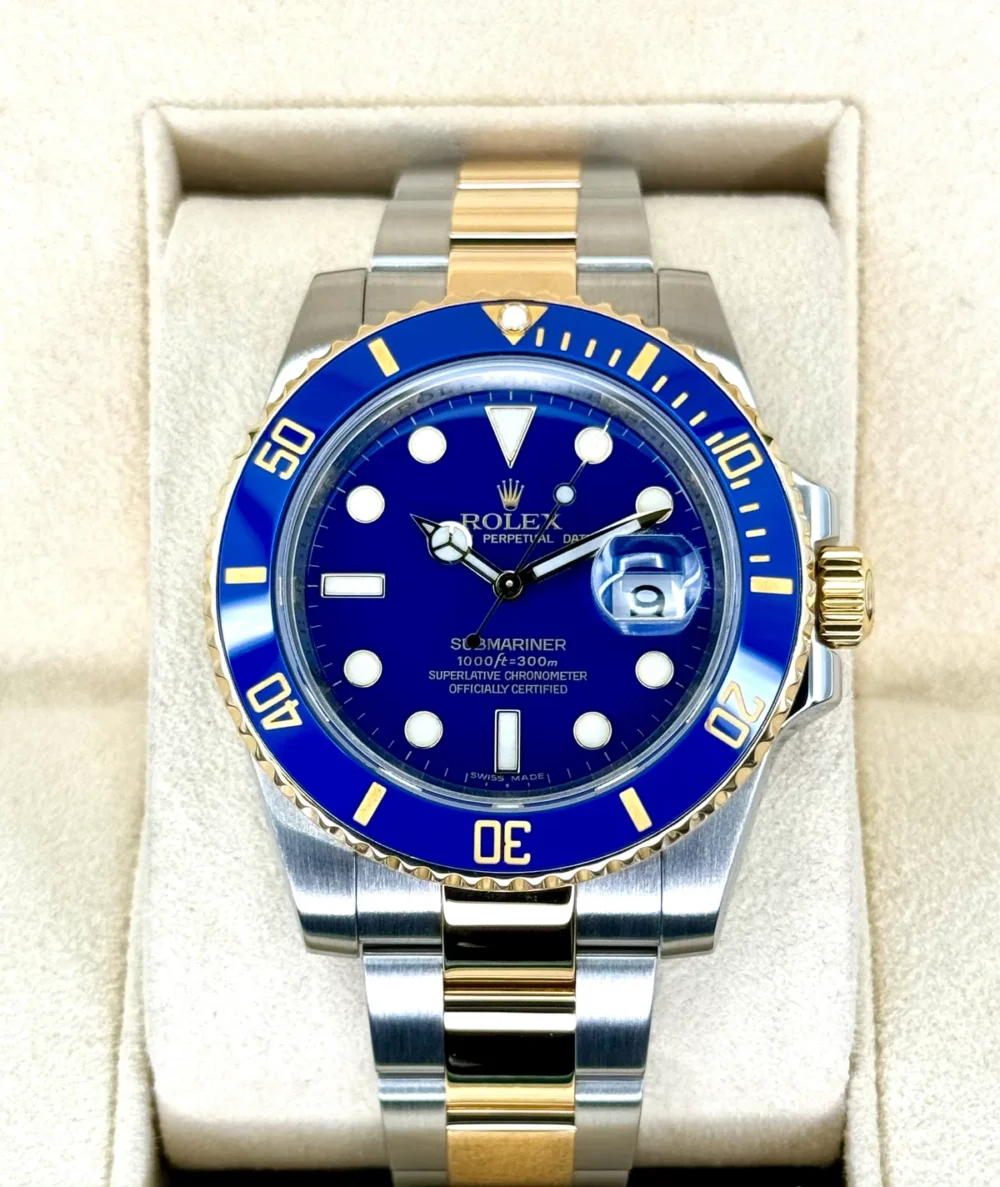 Rolex Submariner “Bluesy” 40mm 116613LB Two-Tone Flat Blue Dial