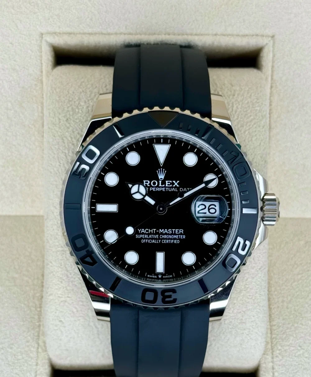 NEW 2024 Rolex Yacht-Master 42mm 226659 White Gold Oysterflex Black Dial