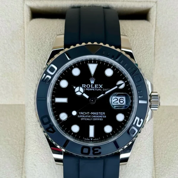 NEW 2024 Rolex Yacht-Master 42mm 226659 White Gold Oysterflex Black Dial