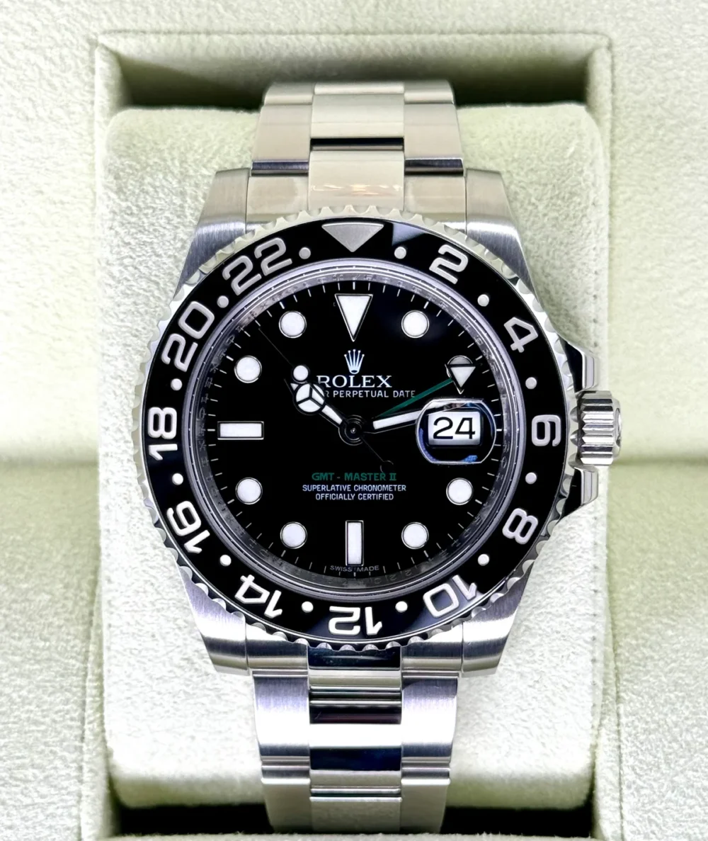 2013 Rolex GMT-Master II 40mm 116710LN Stainless Steel Black Dial