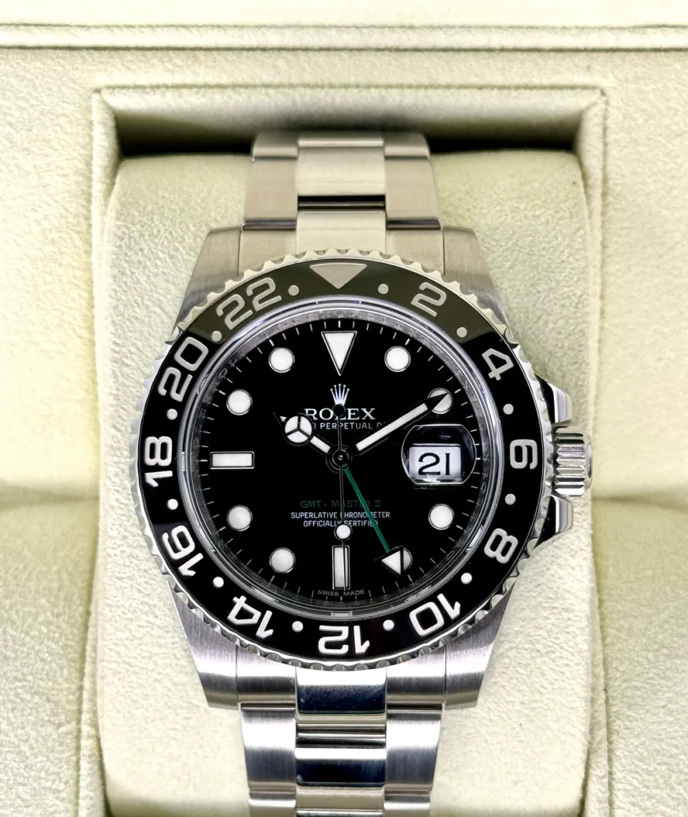 2012 Rolex GMT-Master II 40mm 116710LN Stainless Steel Black Dial