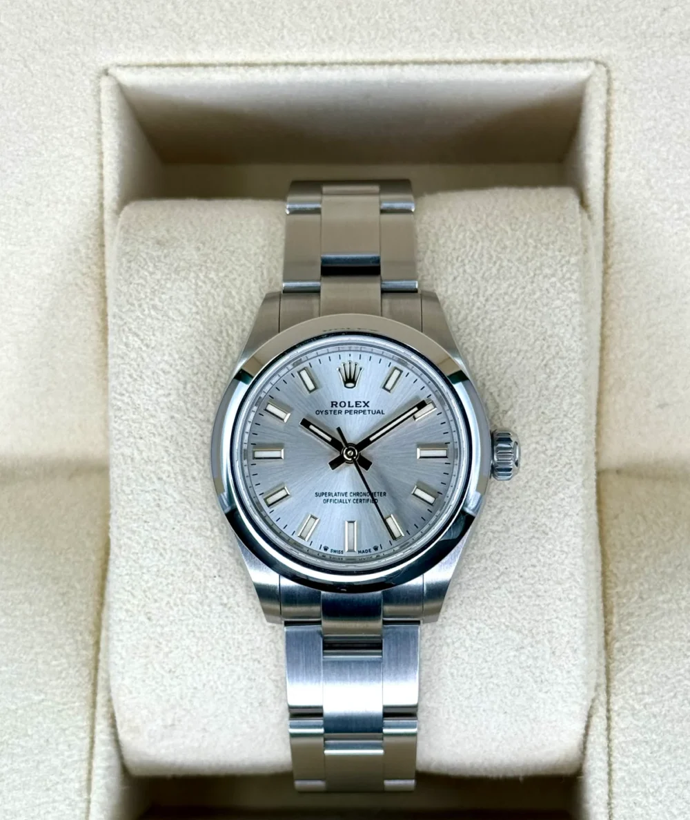 NEW 2024 Rolex Oyster Perpetual 28mm 276200 Silver Dial