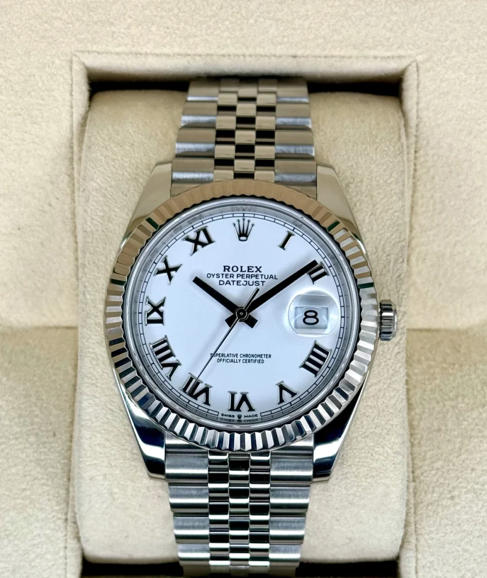 2021 Rolex Datejust 41mm 126334 Stainless Steel Jubilee White Dial
