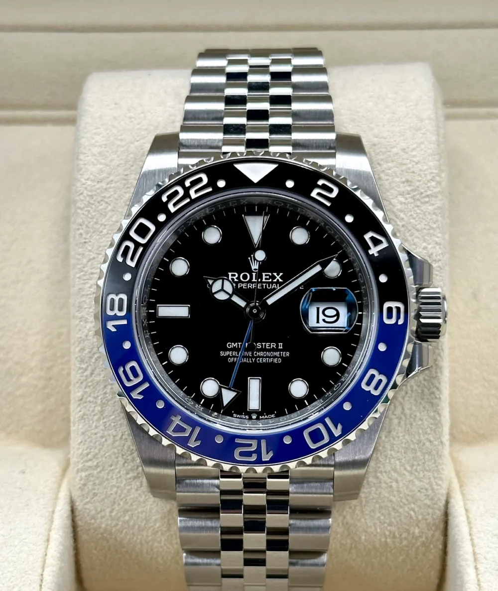 NEW 2022 Rolex GMT-Master II "Batgirl" 40mm 126710BLNR Jubilee Black Dial