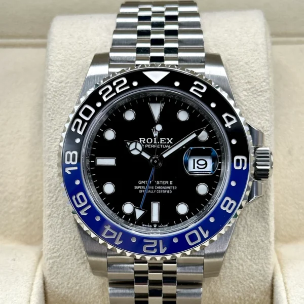 NEW 2022 Rolex GMT-Master II "Batgirl" 40mm 126710BLNR Jubilee Black Dial