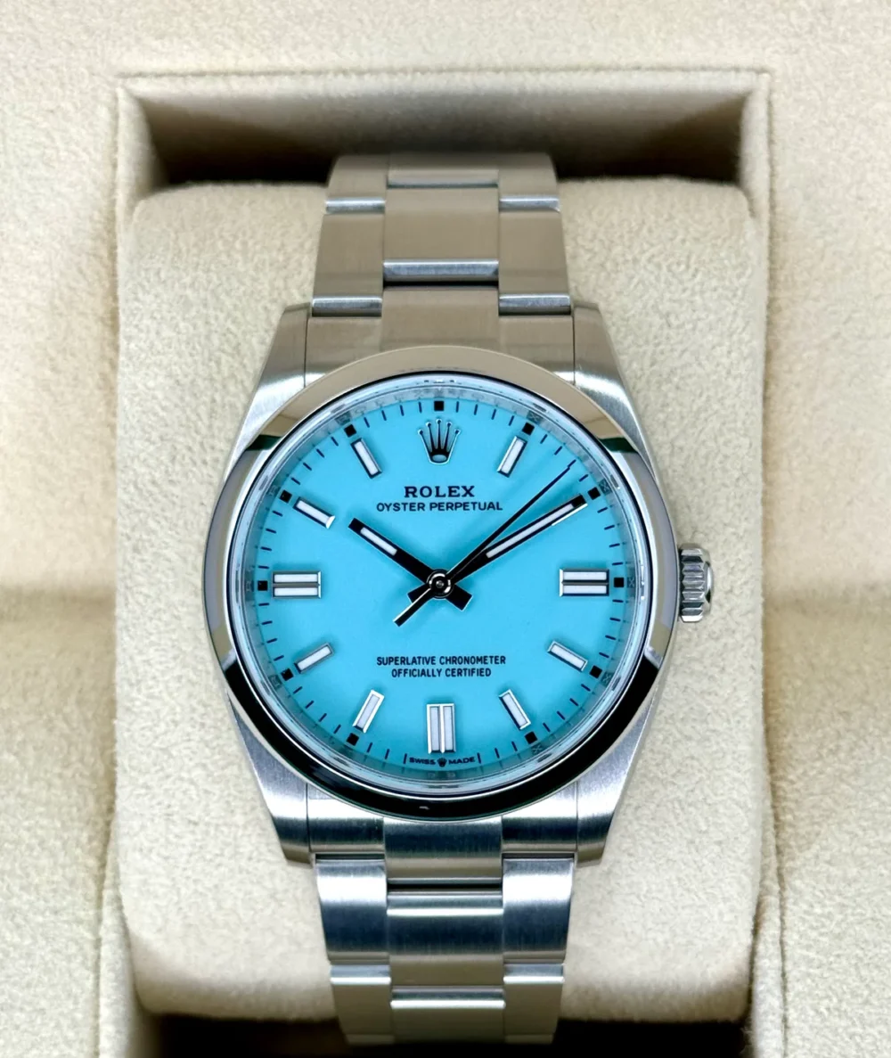 2023 Rolex Oyster Perpetual 36mm 126000 Tiffany Blue Dial