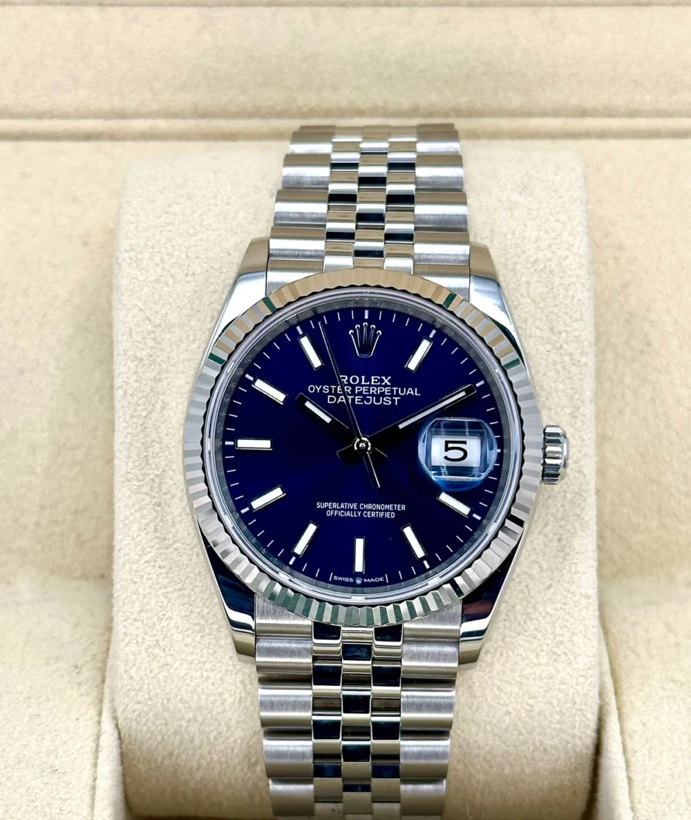 2022 Rolex Datejust 36mm 126234 Jubilee Blue Dial
