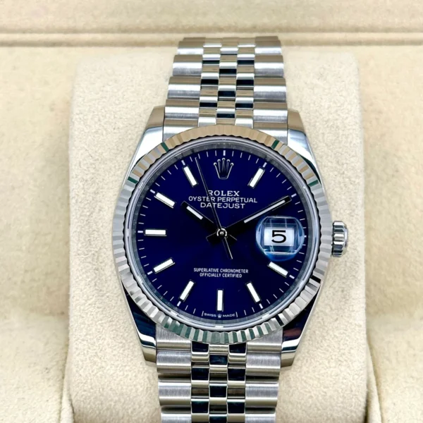 2022 Rolex Datejust 36mm 126234 Jubilee Blue Dial