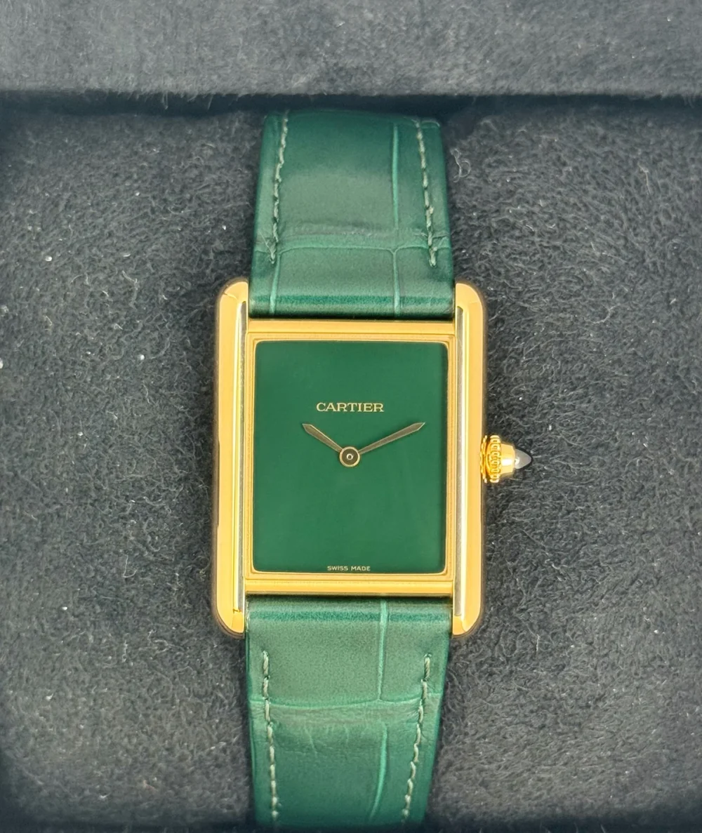 2023 Cartier Tank Louis Cartier Large 33.7mm WGTA0191 Gold White Dial
