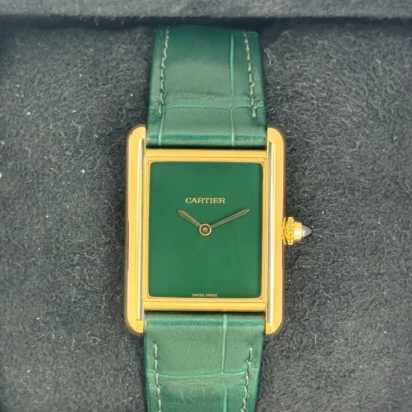 2023 Cartier Tank Louis Cartier Large 33.7mm WGTA0191 Gold White Dial