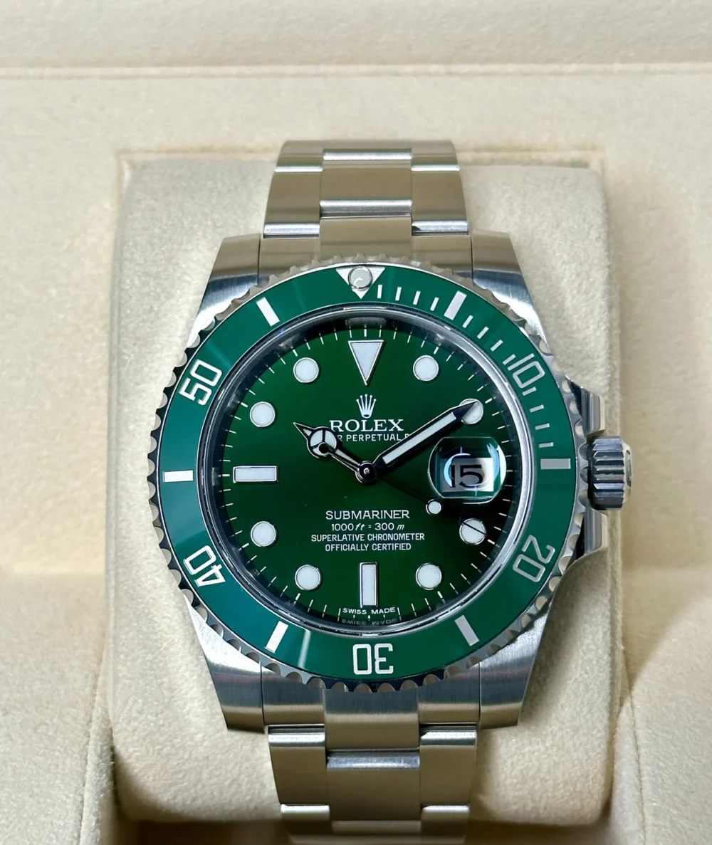 2015 Rolex Submariner "Hulk" 40mm 116610LV Green Dial