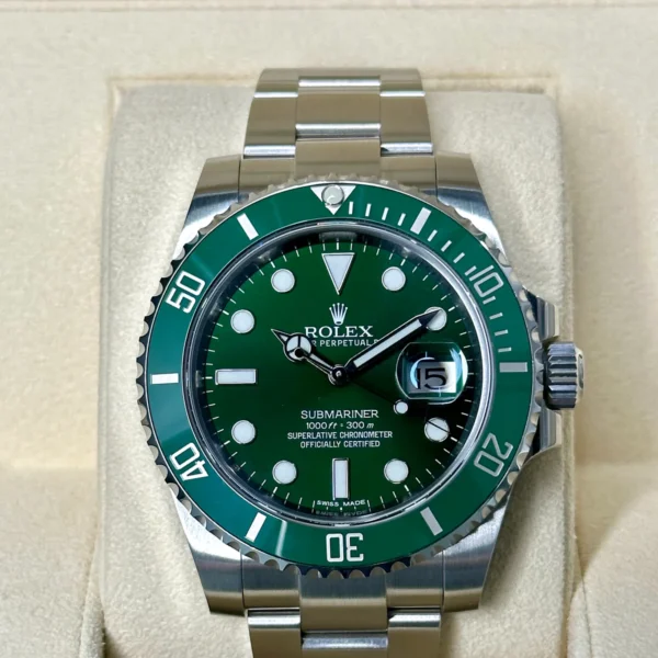 2015 Rolex Submariner "Hulk" 40mm 116610LV Green Dial