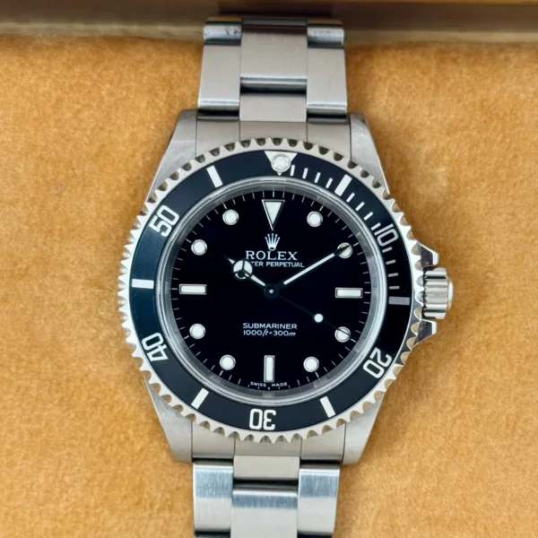 2001 Rolex Submariner 40mm 14060M Stainless Steel Two-Liner Black Dial