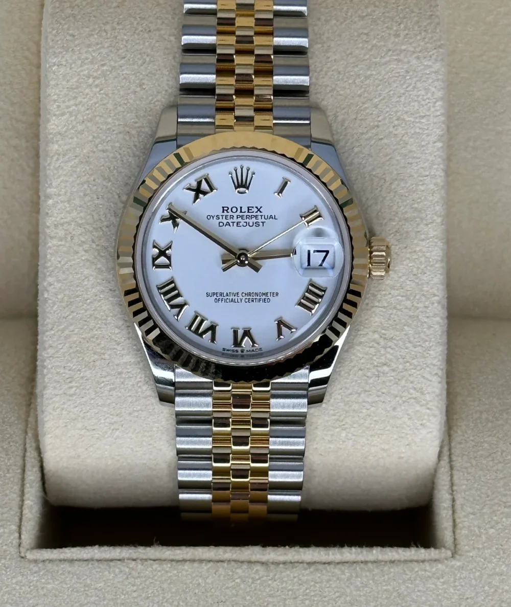 2023 Rolex Datejust 31mm 278273 Two-Tone Jubilee White Roman Numeral Dial