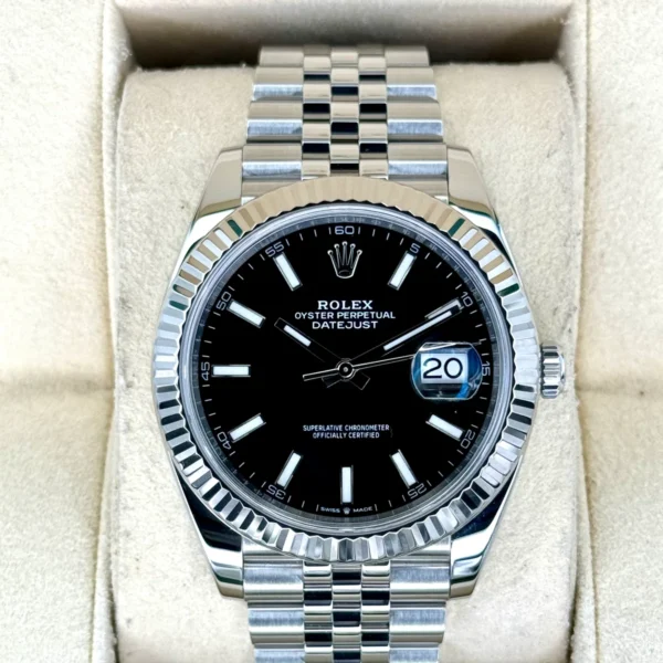 2019 Rolex Datejust 41mm 126334 Stainless Steel Jubilee Black Dial