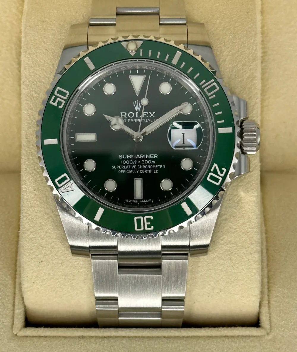 2018 Rolex Submariner "Hulk" 40mm 116610LV Green Dial