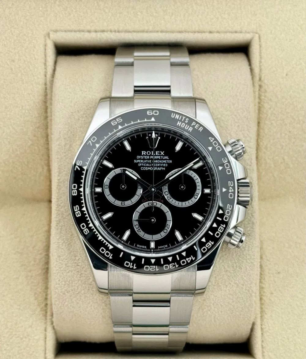 2024 Rolex Daytona 40mm 126500LN Stainless Steel Black Dial