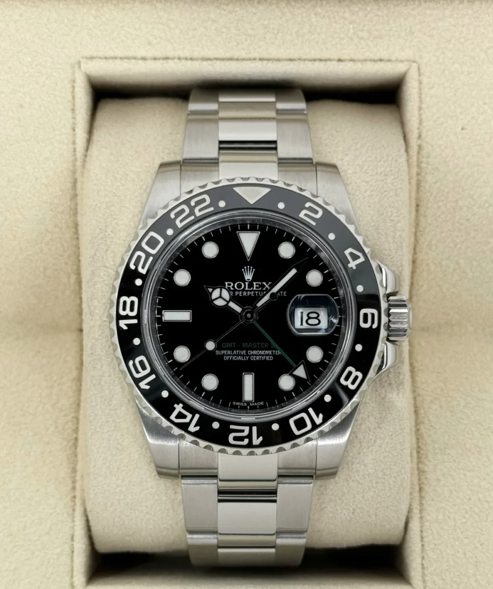 Rolex GMT-Master II 40mm 116710LN Stainless Steel Black Dial