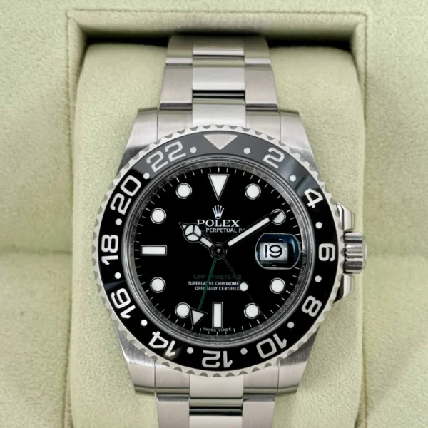 2014 Rolex GMT-Master II 40mm 116710LN Stainless Steel Black Dial