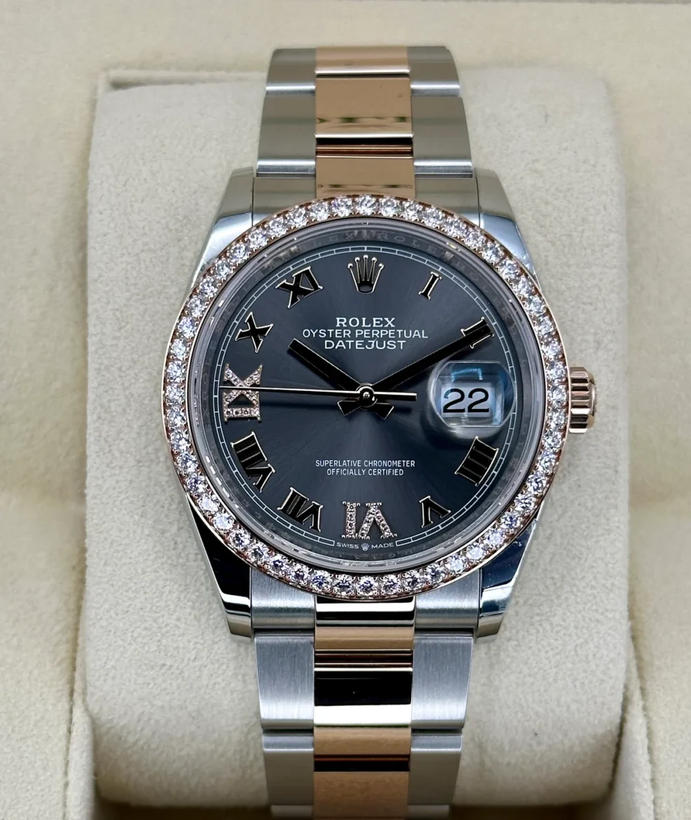 NEW 2023 Rolex Datejust 36mm 126281RBR Two-Tone Oyster Grey Dial