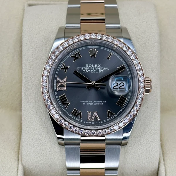 NEW 2023 Rolex Datejust 36mm 126281RBR Two-Tone Oyster Grey Dial