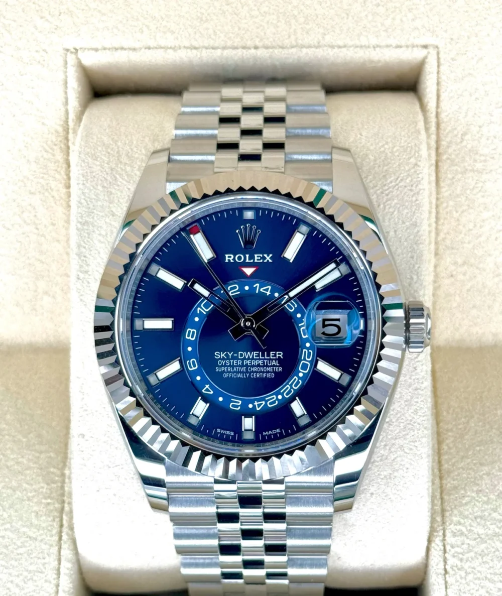 NEW 2024 Rolex Sky-Dweller 42mm 326934 Jubilee Blue Dial