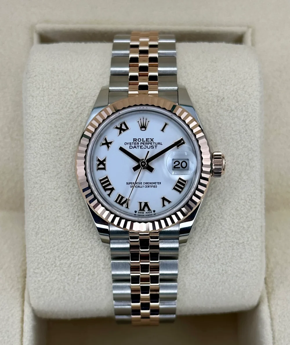 NEW 2023 Rolex Datejust 28mm 279171 TwoTone Jubilee Roman Numeral Dial
