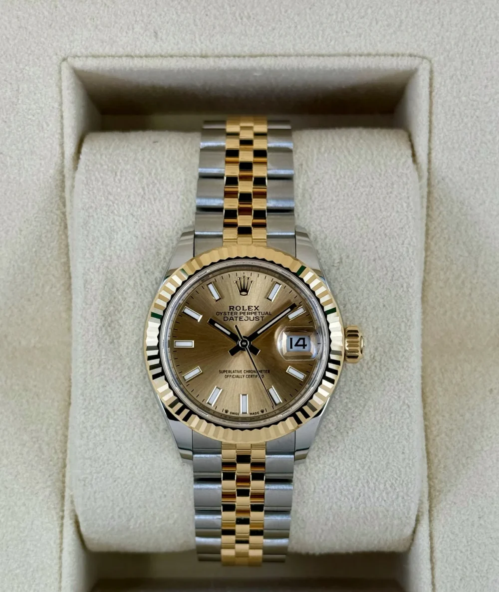 NEW 2024 Rolex Lady Datejust 28mm 279173 Jubilee Champagne Dial