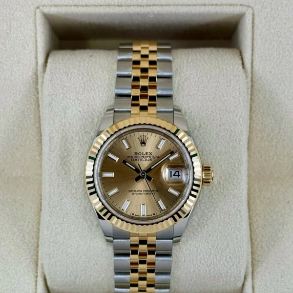 NEW 2024 Rolex Lady Datejust 28mm 279173 Jubilee Champagne Dial