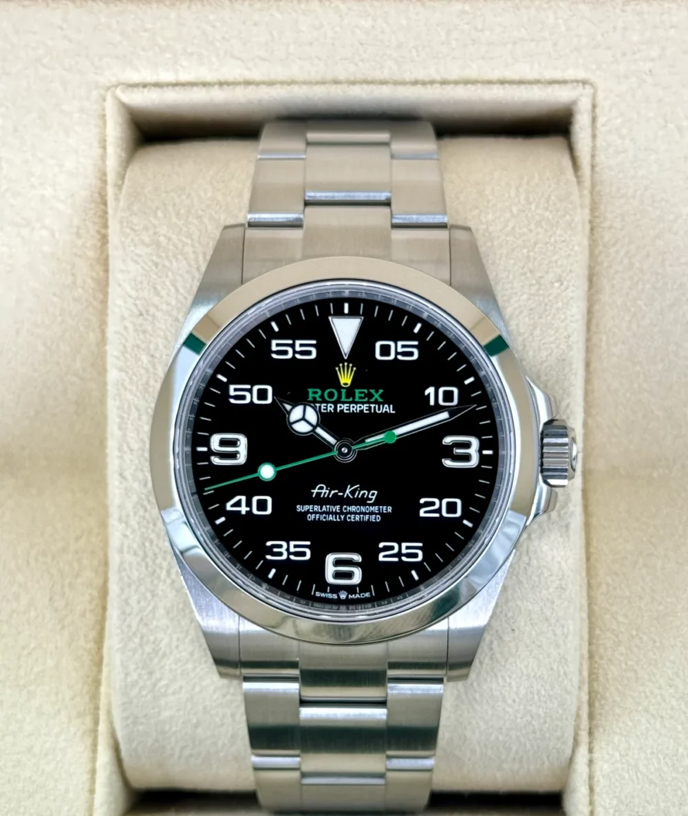 2022 Rolex Air-King 40mm 126900 Stainless Steel Black Dial