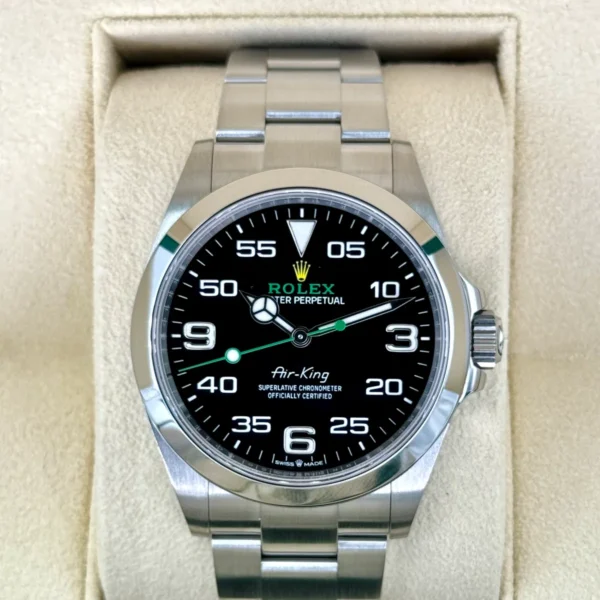 2022 Rolex Air-King 40mm 126900 Stainless Steel Black Dial