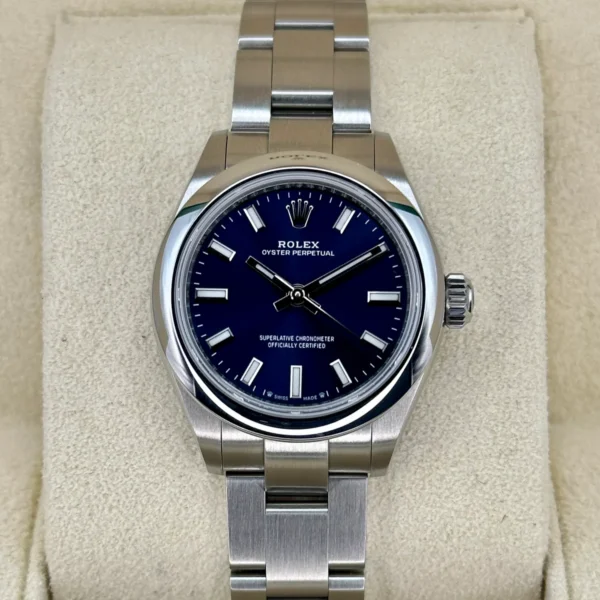 2023 Rolex Ladies Oyster Perpetual 28mm 276200 Oyster Blue Dial
