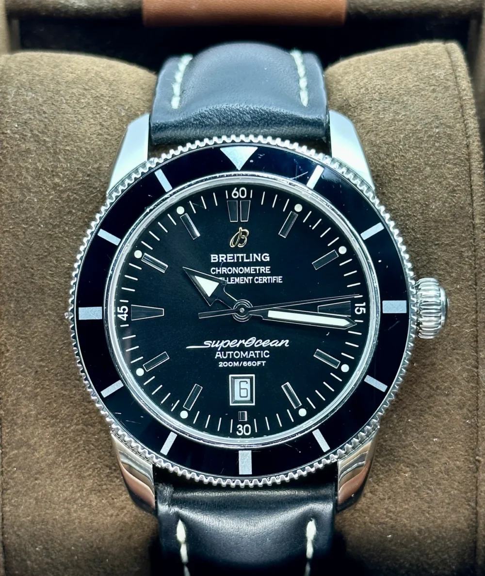 Breitling Superocean Heritage 46mm A17320 Stainless Steel Black Dial