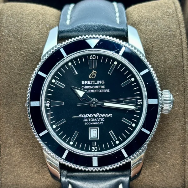 Breitling Superocean Heritage 46mm A17320 Stainless Steel Black Dial