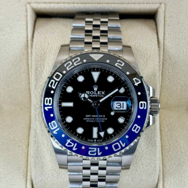 2022 Rolex GMT-Master II "Batgirl" 40mm 126710BLNR Jubilee Black Dial