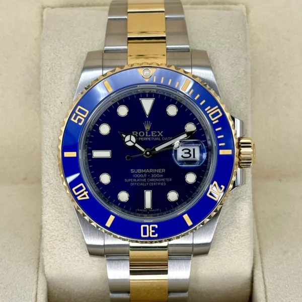 2019 Rolex Submariner "Bluesy" 40mm 116613LB Two-Tone Blue Dial