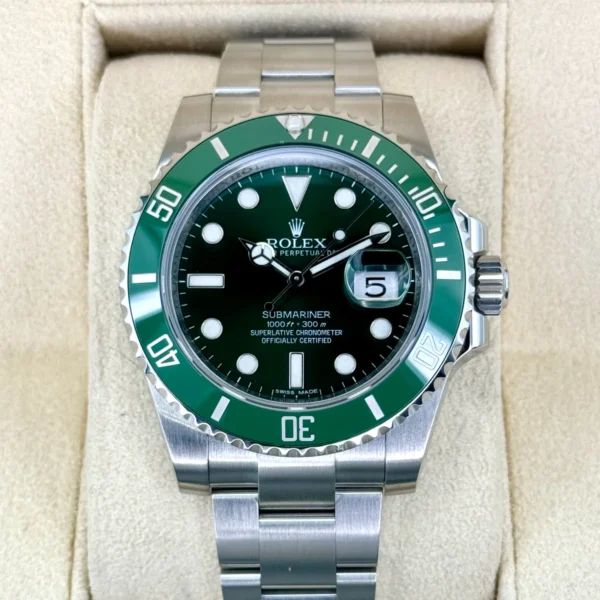 2017 Rolex Submariner "Hulk" 40mm 116610LV Green Dial