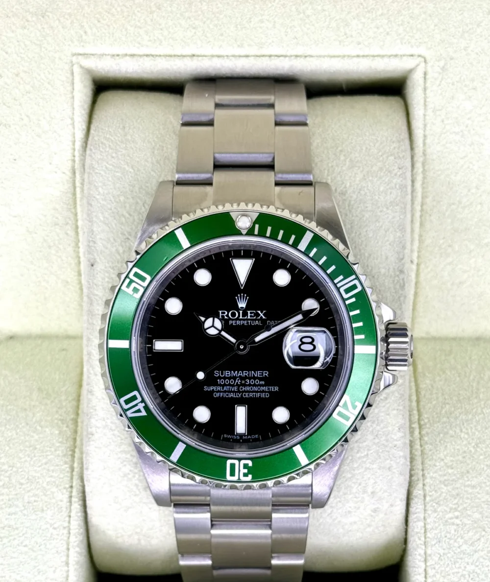 2009 Rolex Submariner "Kermit" 40mm 16610LV Stainless Steel Black Dial