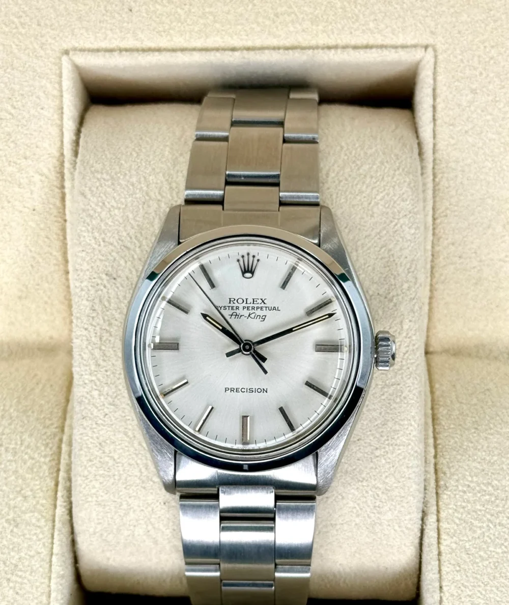 1978 Rolex Air-King 34mm 5500 Stainless Steel Oyster Silver Dial
