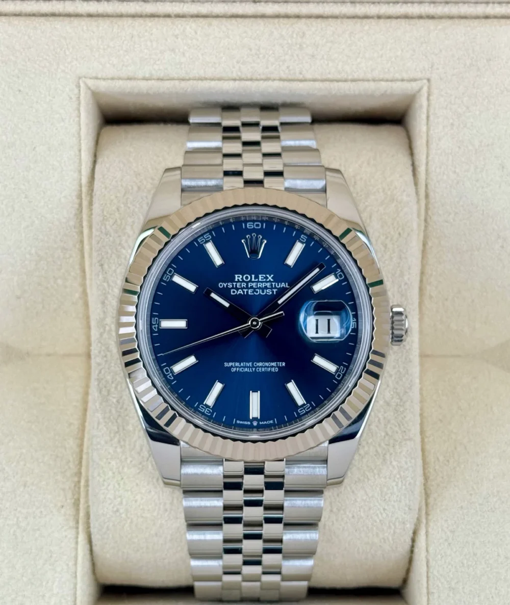 2022 Rolex Datejust 41mm 126334 Stainless Steel Jubilee Blue Dial
