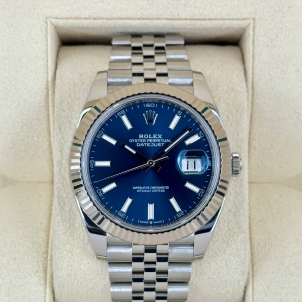2022 Rolex Datejust 41mm 126334 Stainless Steel Jubilee Blue Dial