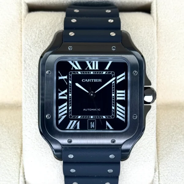 2023 Cartier Santos De Cartier 39.8mm WSSA0039 Steel Black Dial