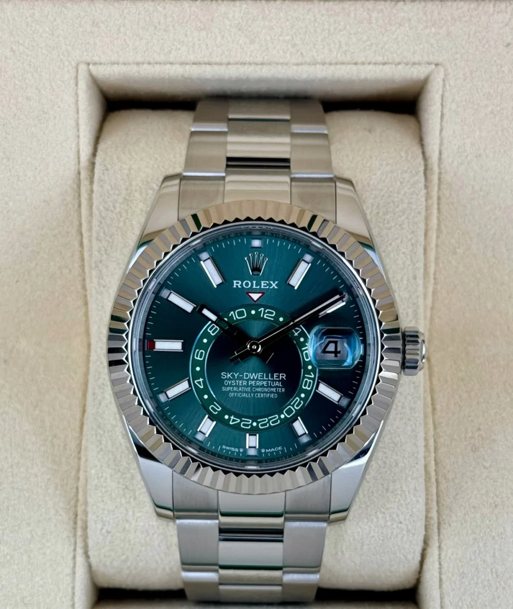 NEW 2025 Rolex Sky-Dweller 42mm 336934 Oyster Green Dial