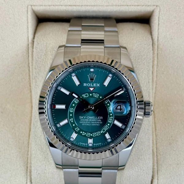 NEW 2025 Rolex Sky-Dweller 42mm 336934 Oyster Green Dial